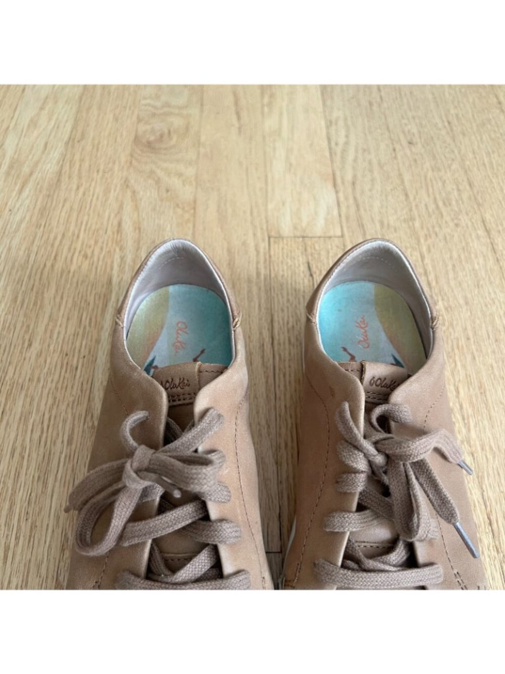 Olukai Pehuea Li Ili Brown Leather Sneakers Women's Size 8 - Picture 4 of 9